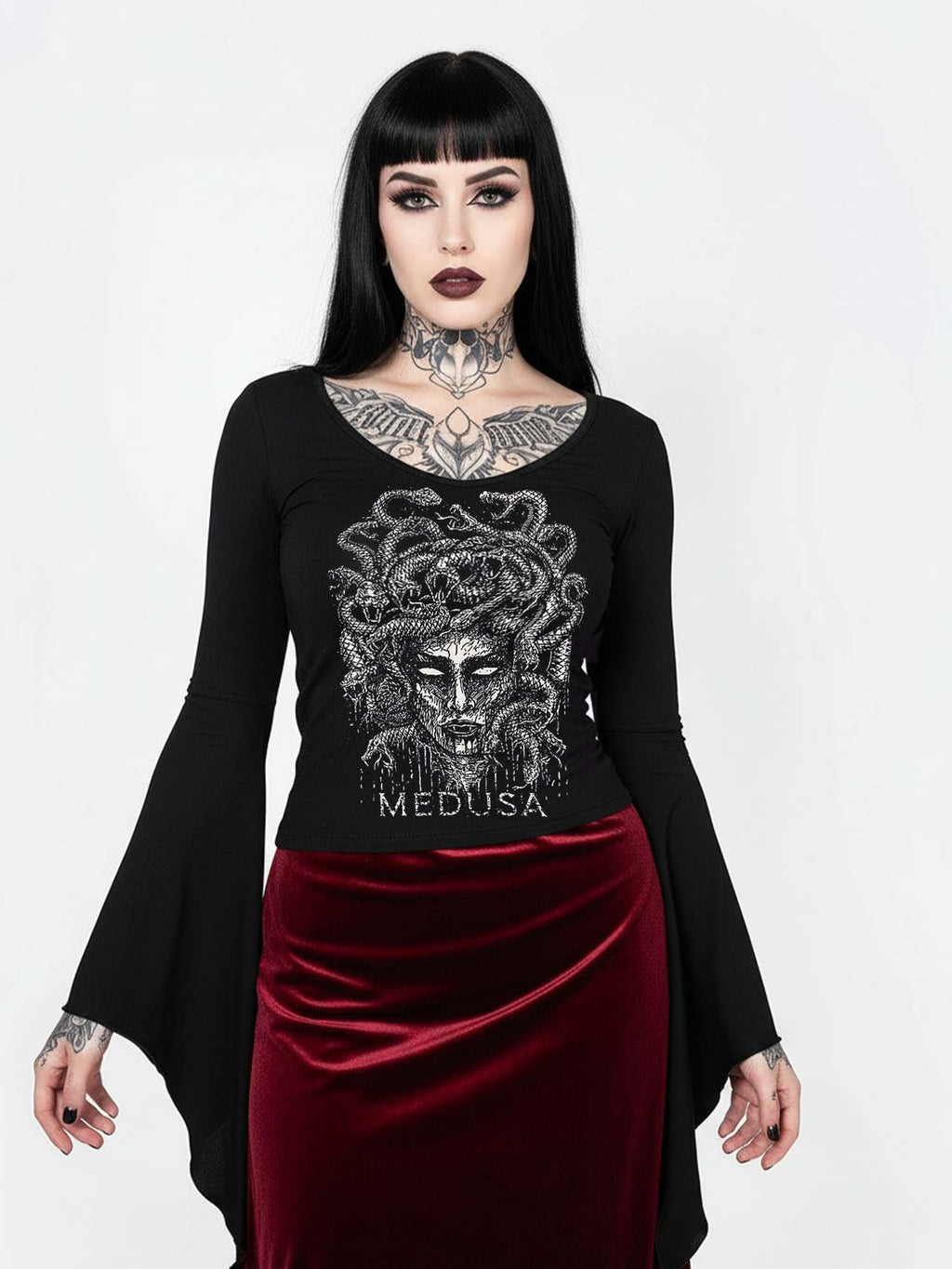 MEDUSA Print Batwing Shirt