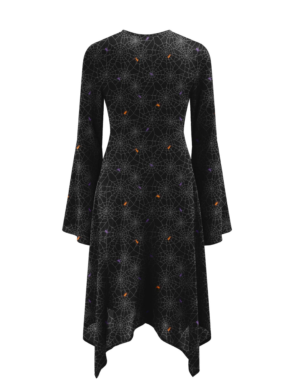 Spider Web Print Midi Moonveil Dress