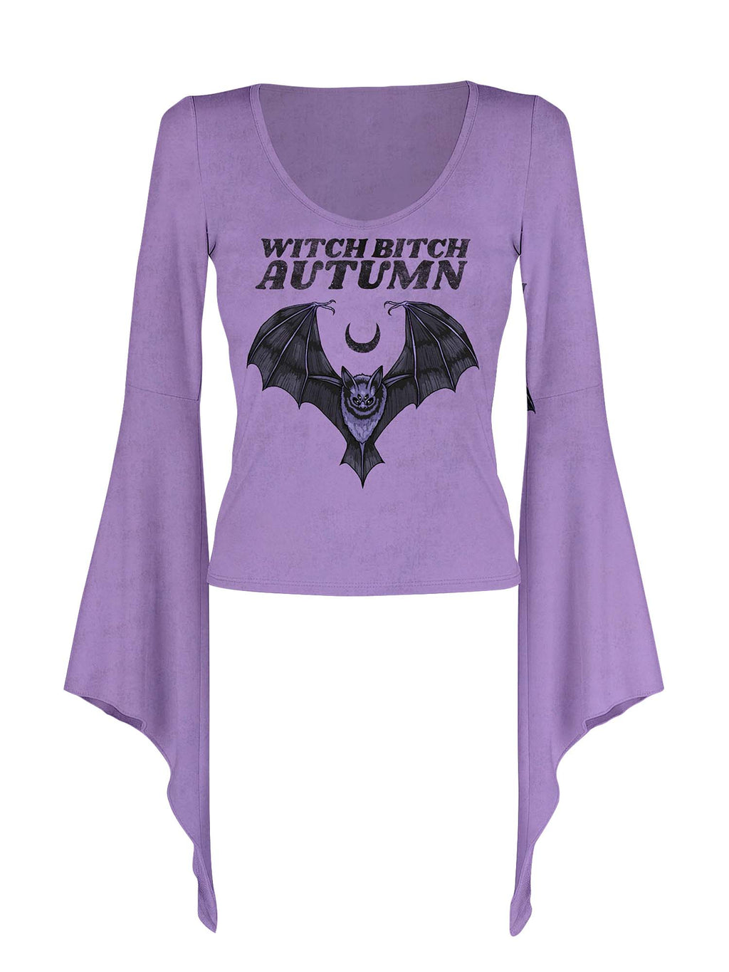 Bat Witch Bitch Herbst Print Batwing Shirt