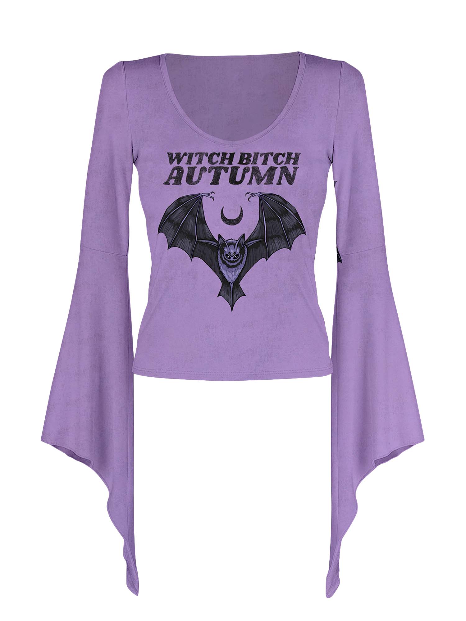 Bat Witch Bitch Herbst Print Batwing Shirt