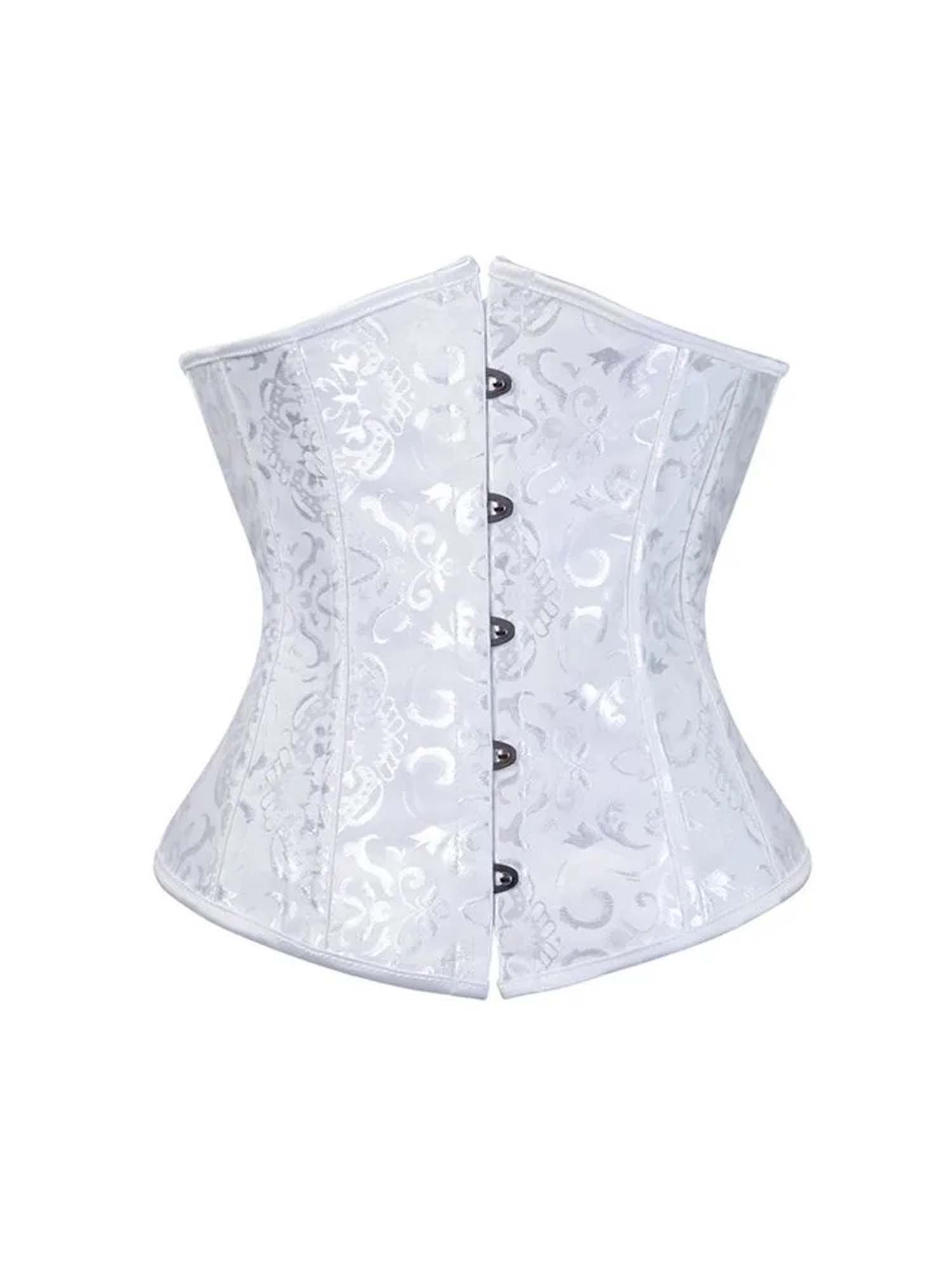 Jacquard-Korsett mit Taillenausschnitt