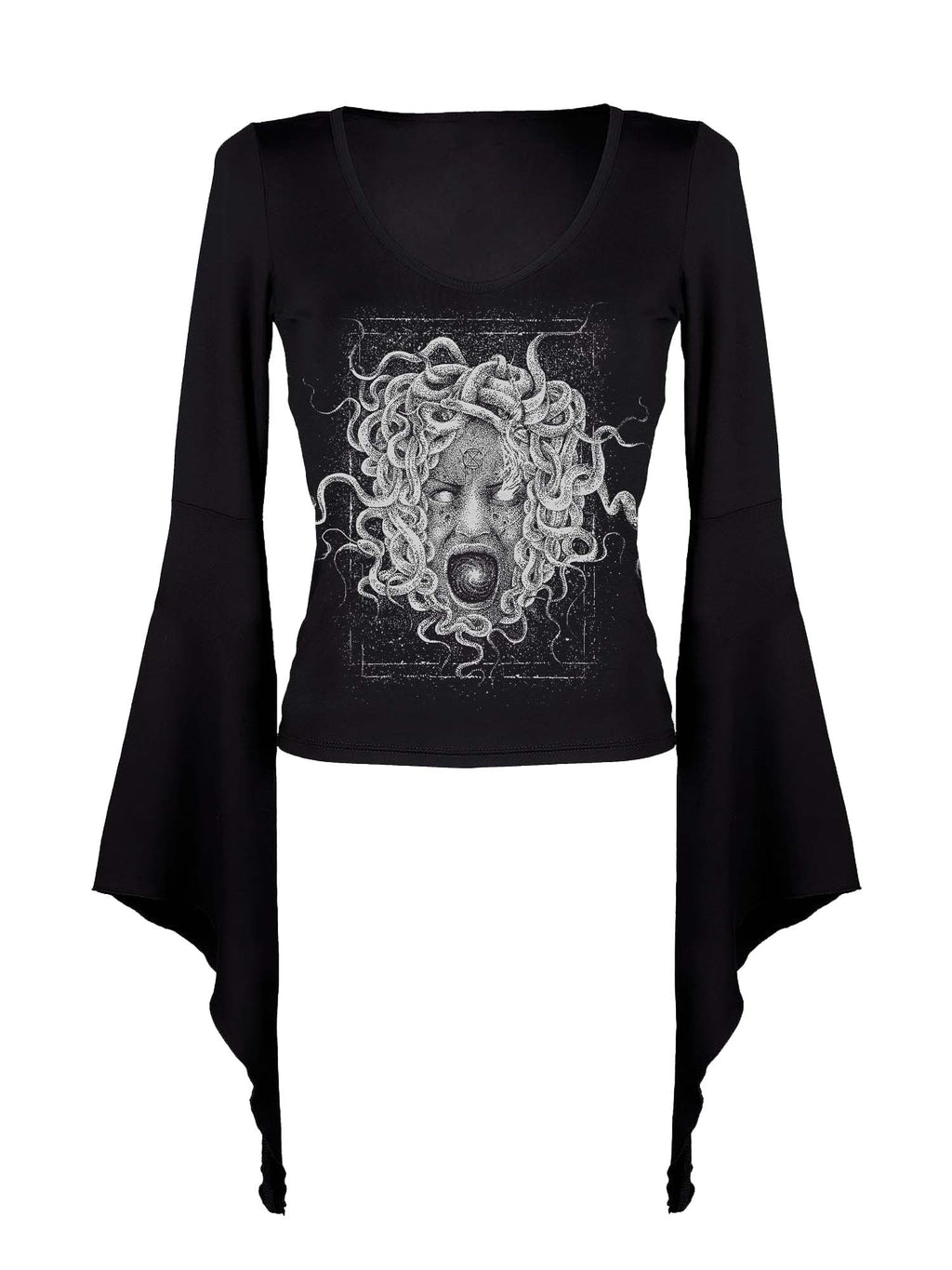 Crazy Fledermaushemd mit MEDUSA-Print 