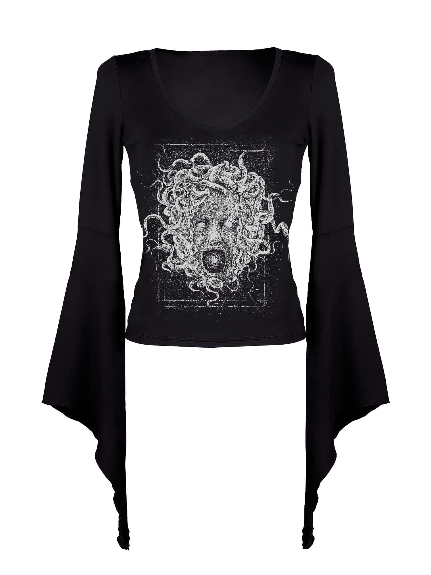 Crazy Fledermaushemd mit MEDUSA-Print 