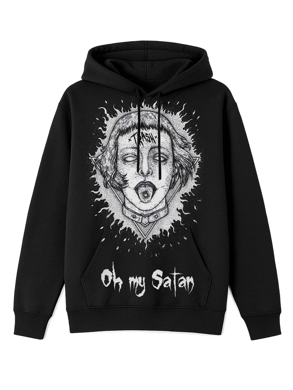 Oh My Satan Print Hoodie