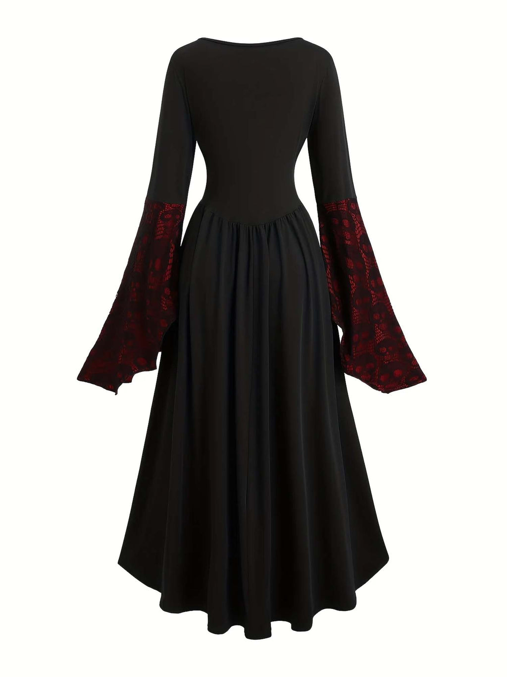 Skull Lace Tie Dress