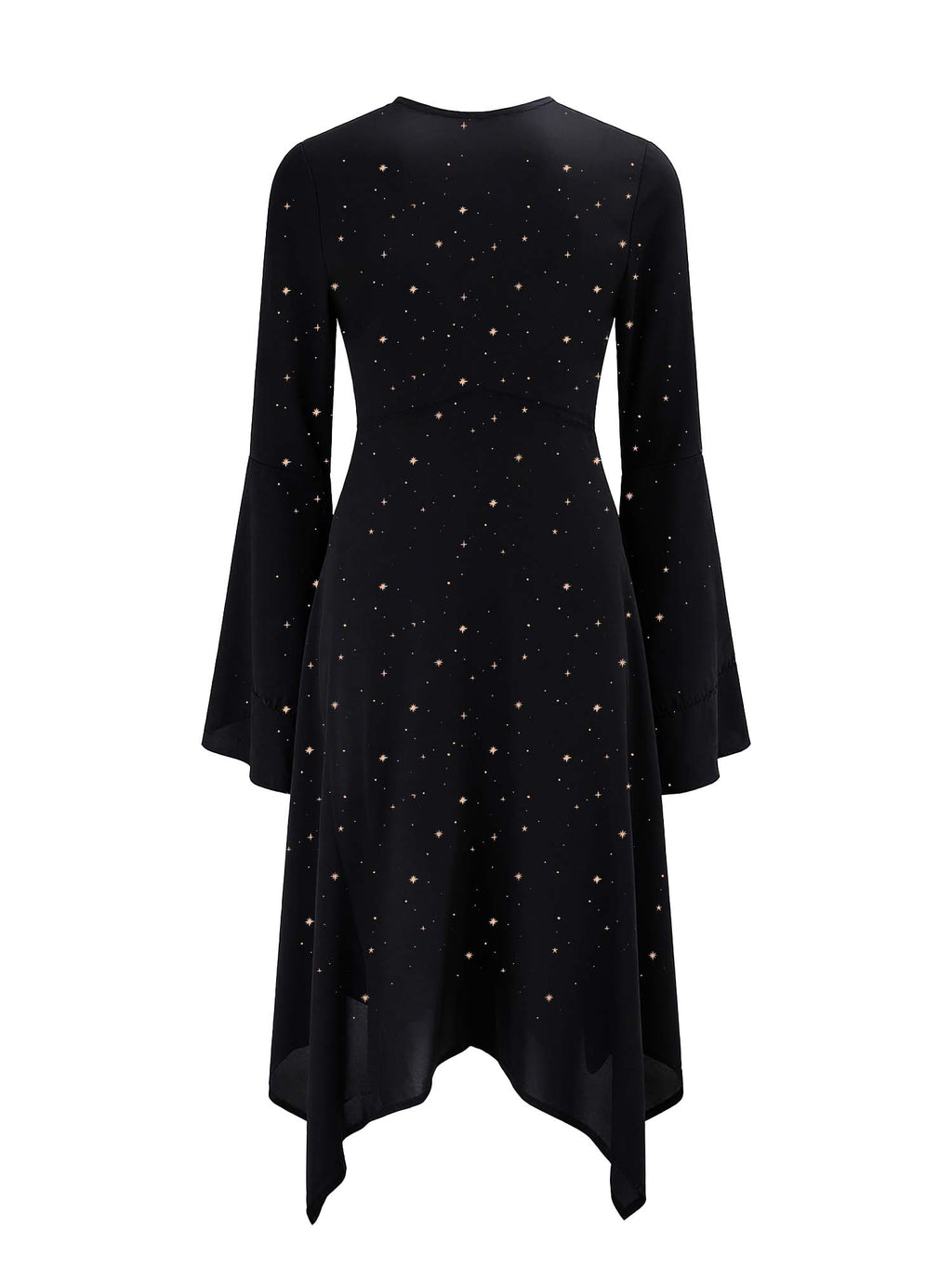 Two-Headed Snake Under The Stars Print Midi Moonveil Dress