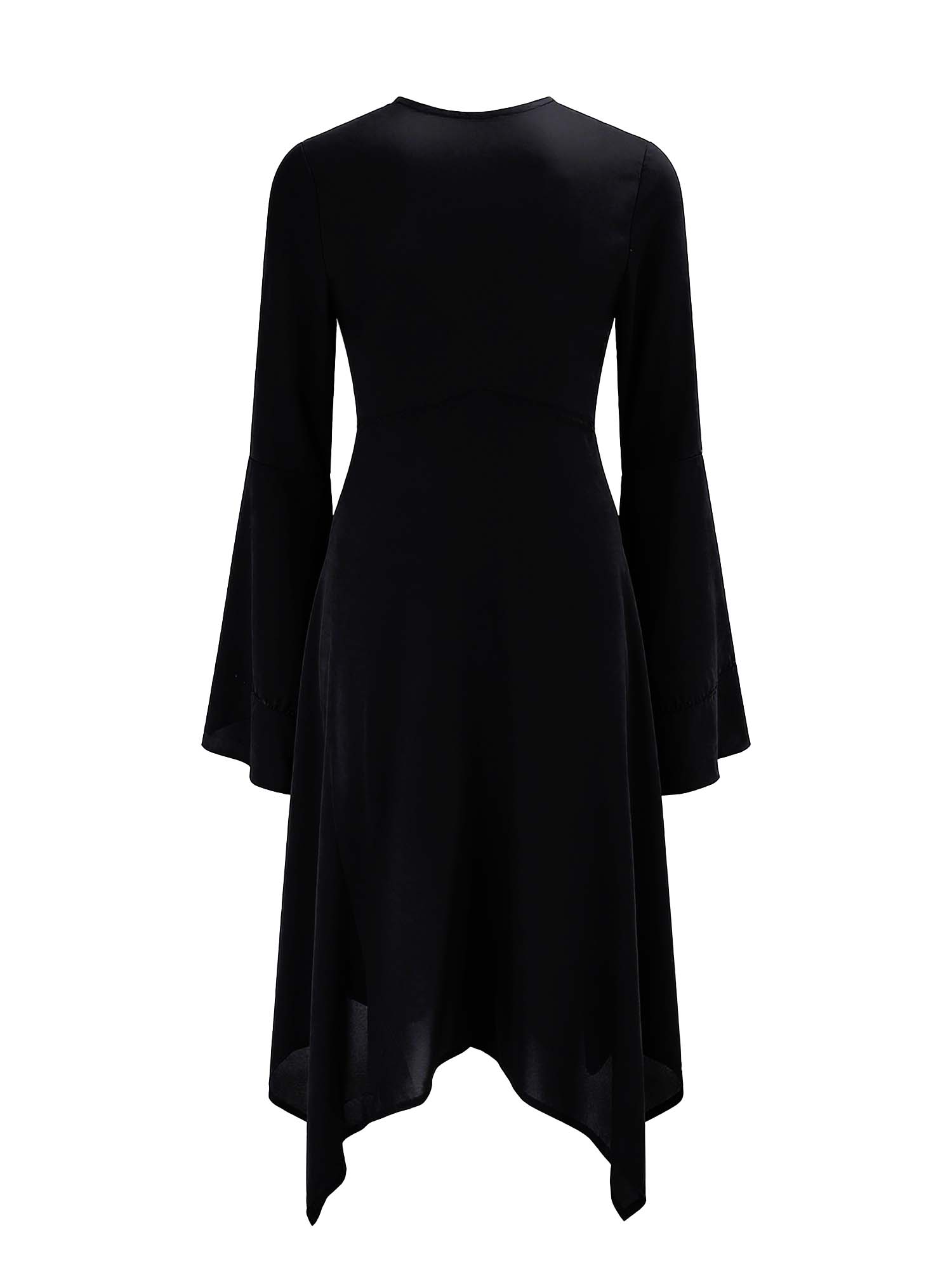 Crow Skull Print Midi Moonveil Dress