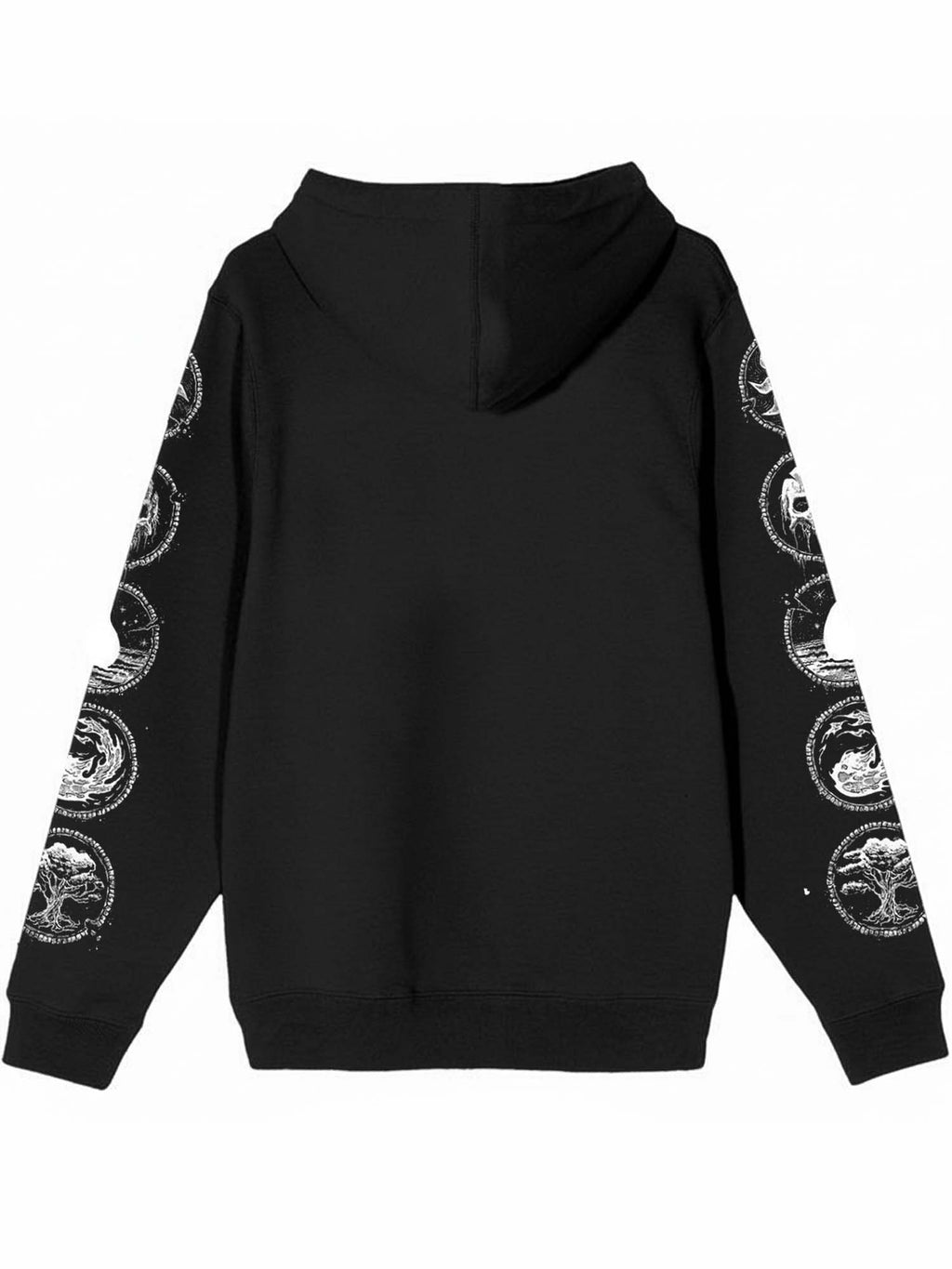 Devil's Horns Baphomet Print Hoodie