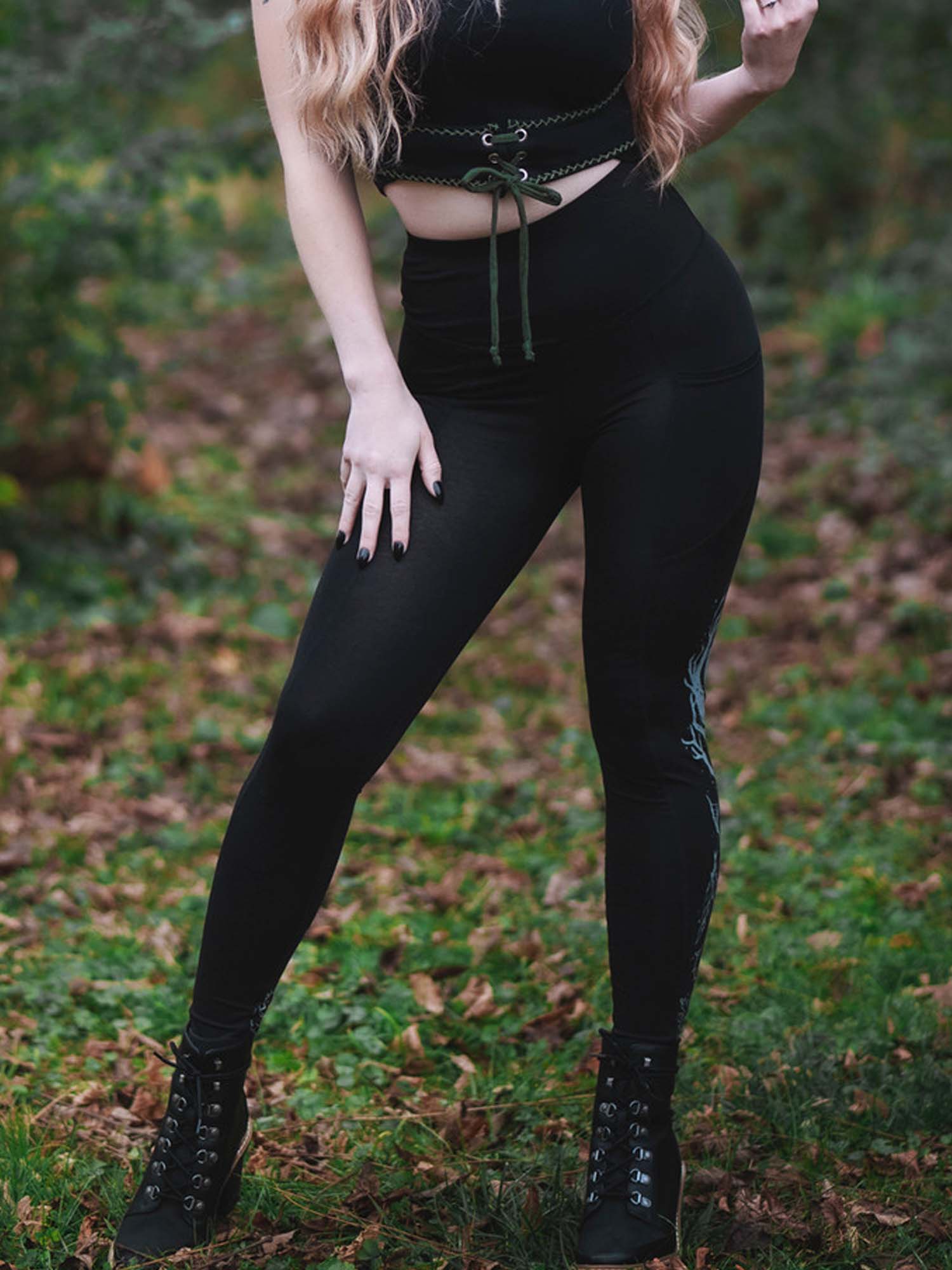 Forest Ritual Print Leggings