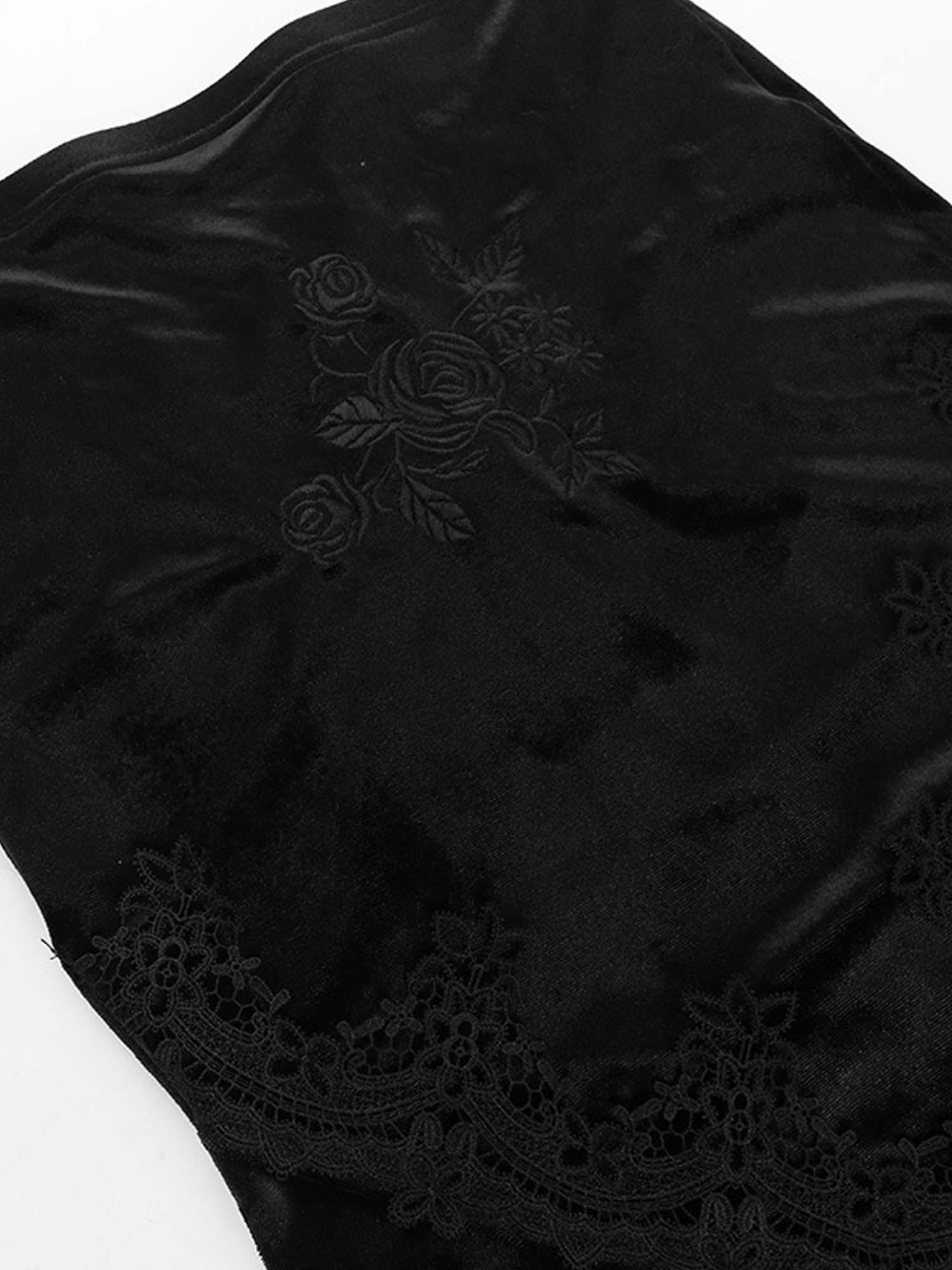 Dark Gothic Hip Fishtail Skirt