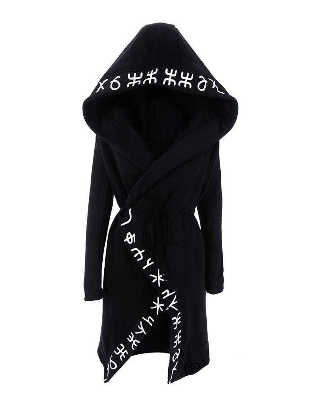 Gothic Caption Print Jacket Hoodie