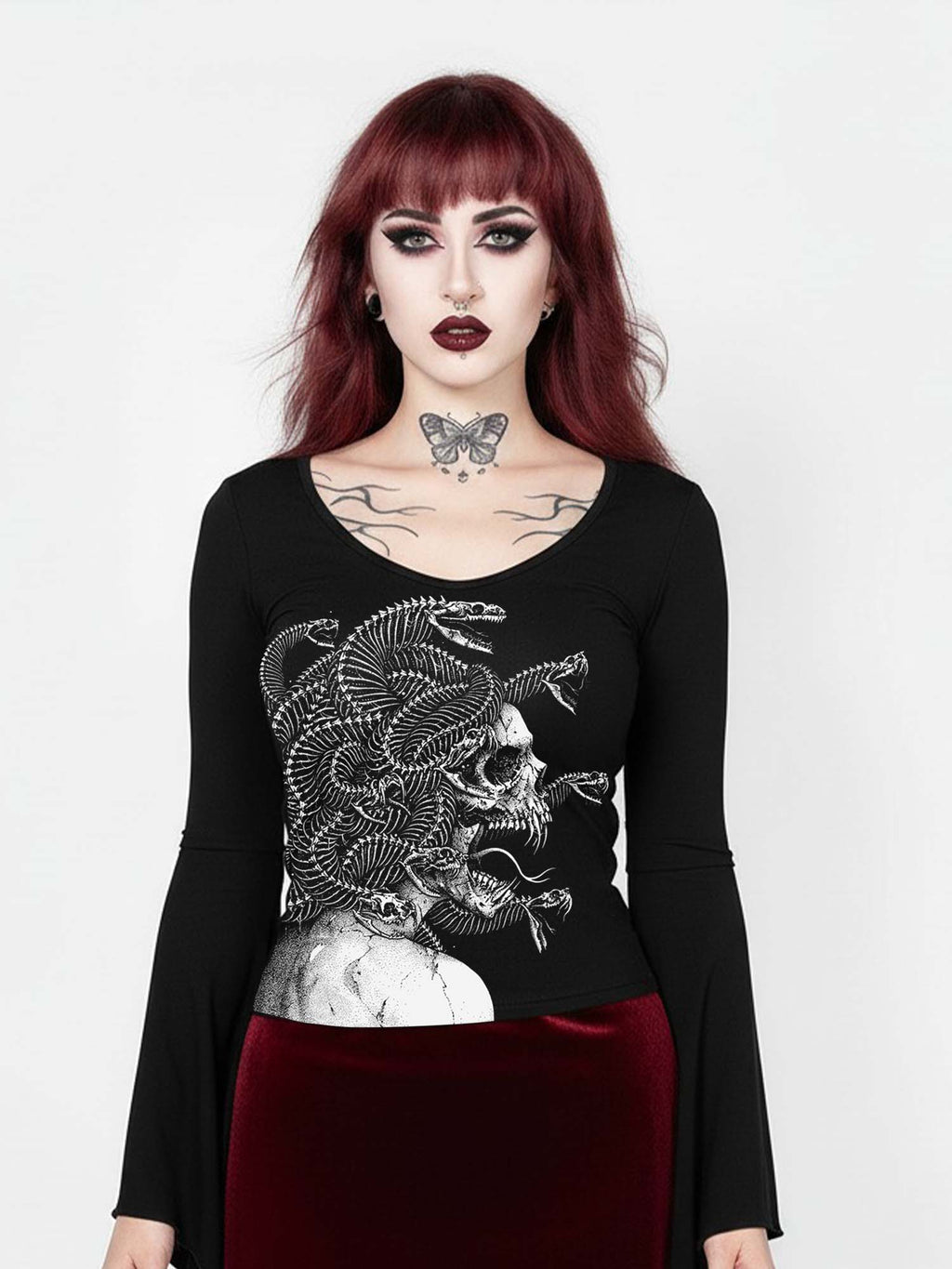 MEDUSA Print Batwing Shirt