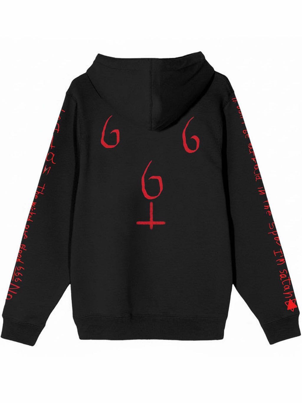 Demon Sheep Baphomet Print Hoodie