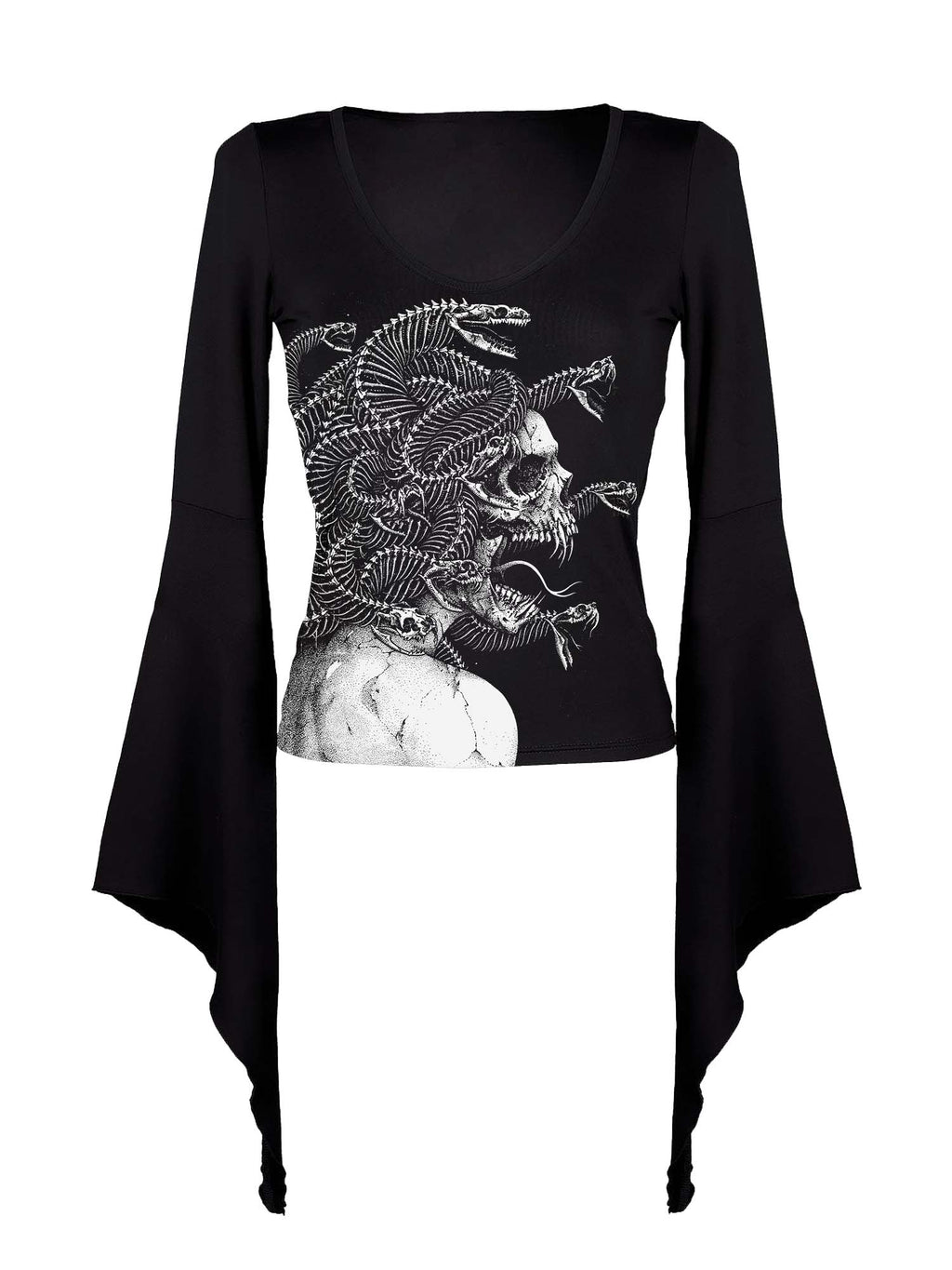 Fledermaushemd mit MEDUSA-Print 