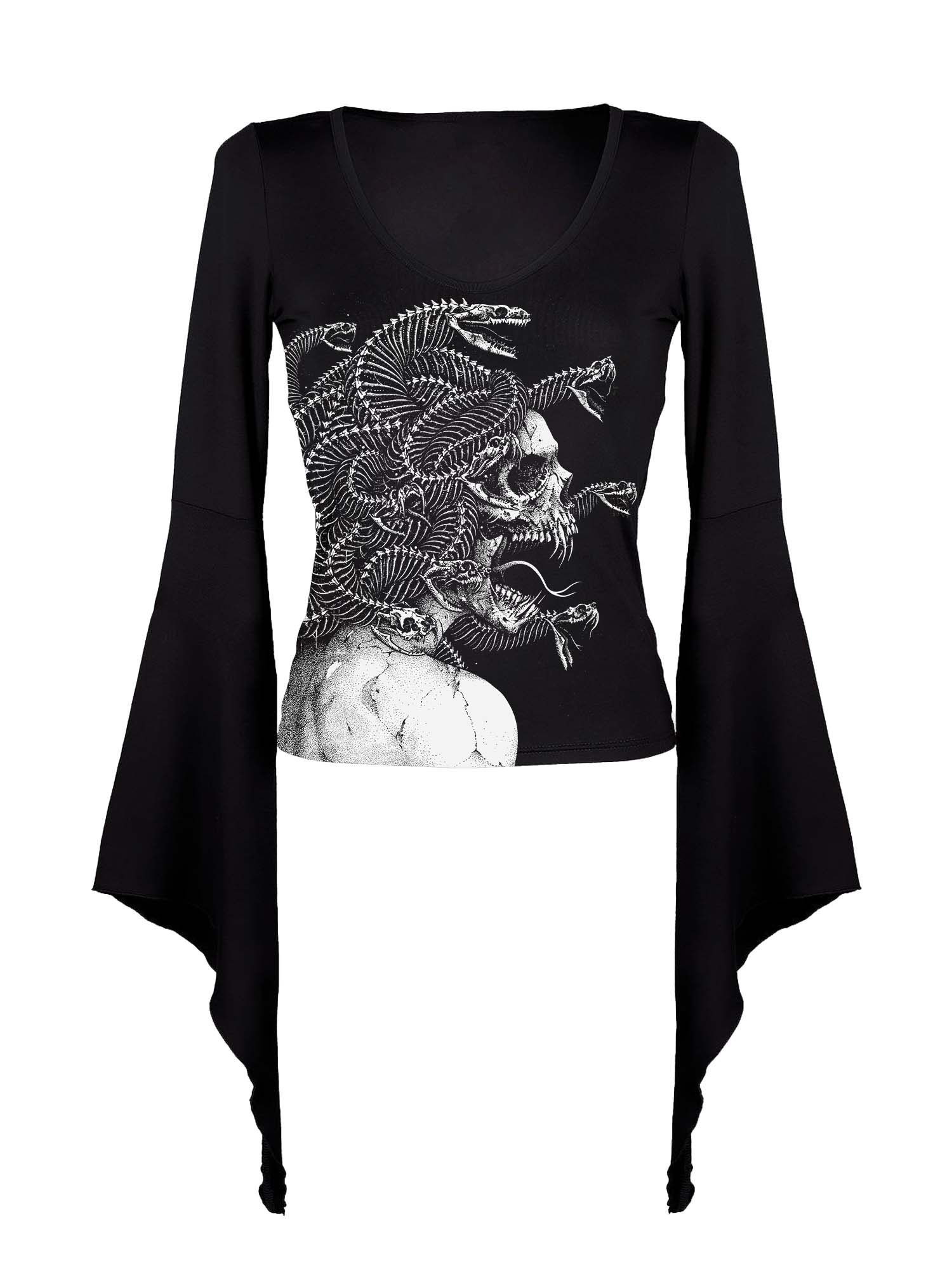 Fledermaushemd mit MEDUSA-Print 