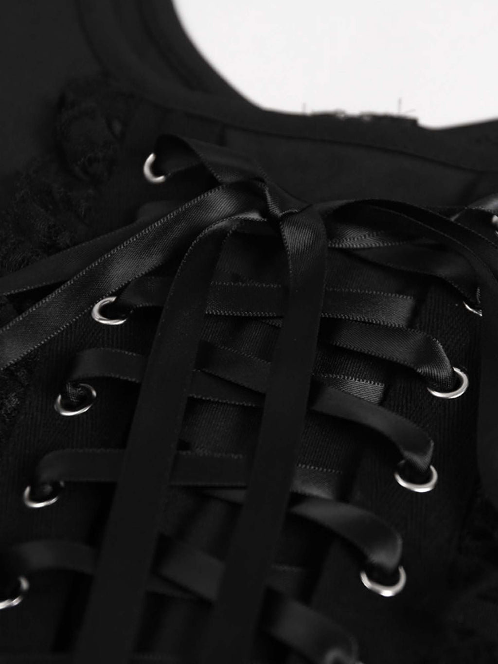 Black Lace Camisole Corset Vest