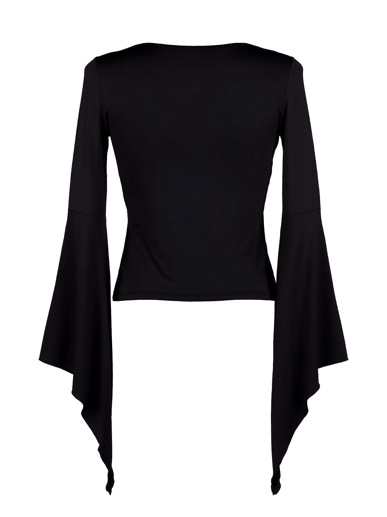 Spider And Statue Of Liberty Print Batwing Shirt