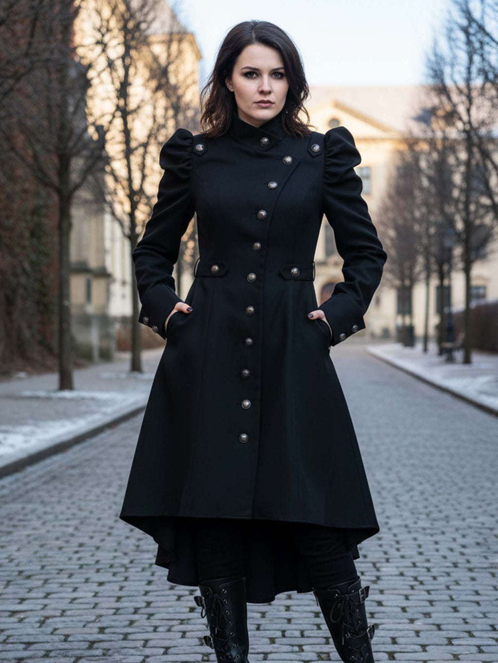 Black Winter Vintage Gothic Coat