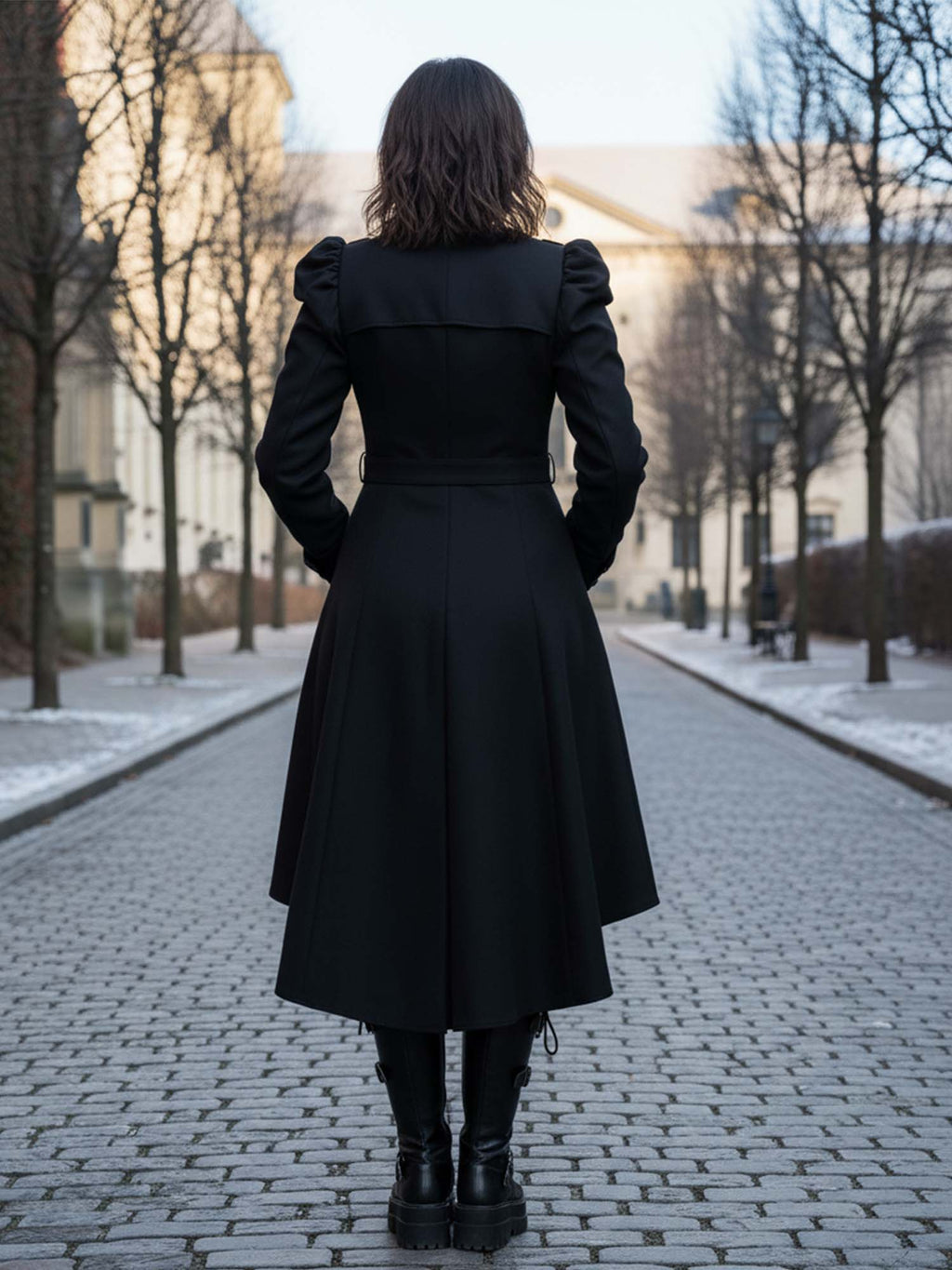 Black Winter Vintage Gothic Coat