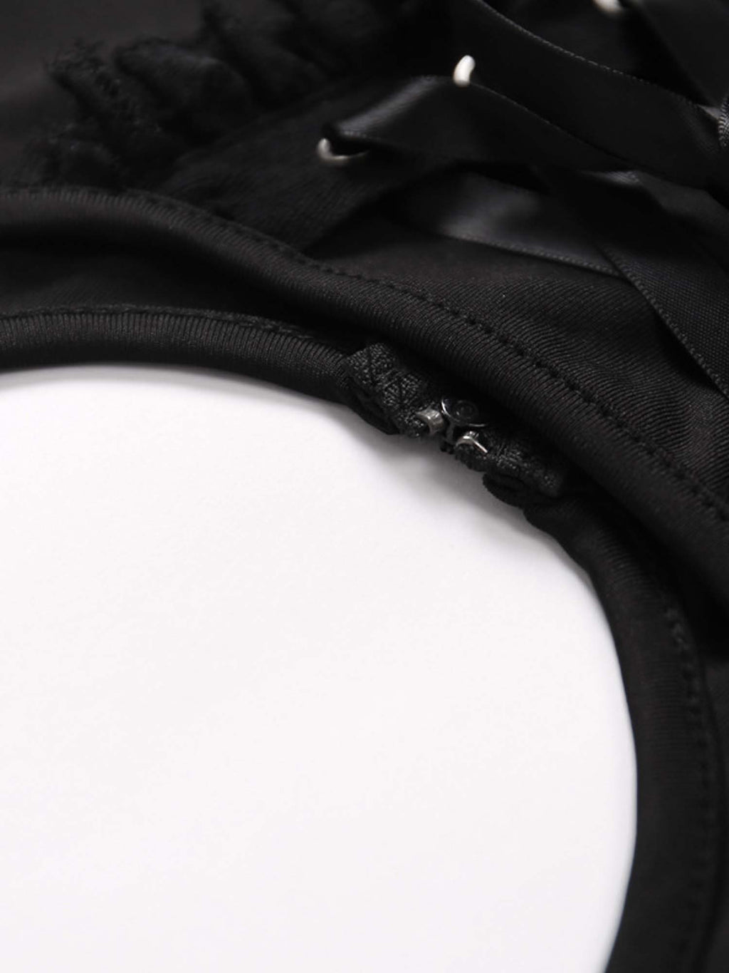 Black Lace Camisole Corset Vest