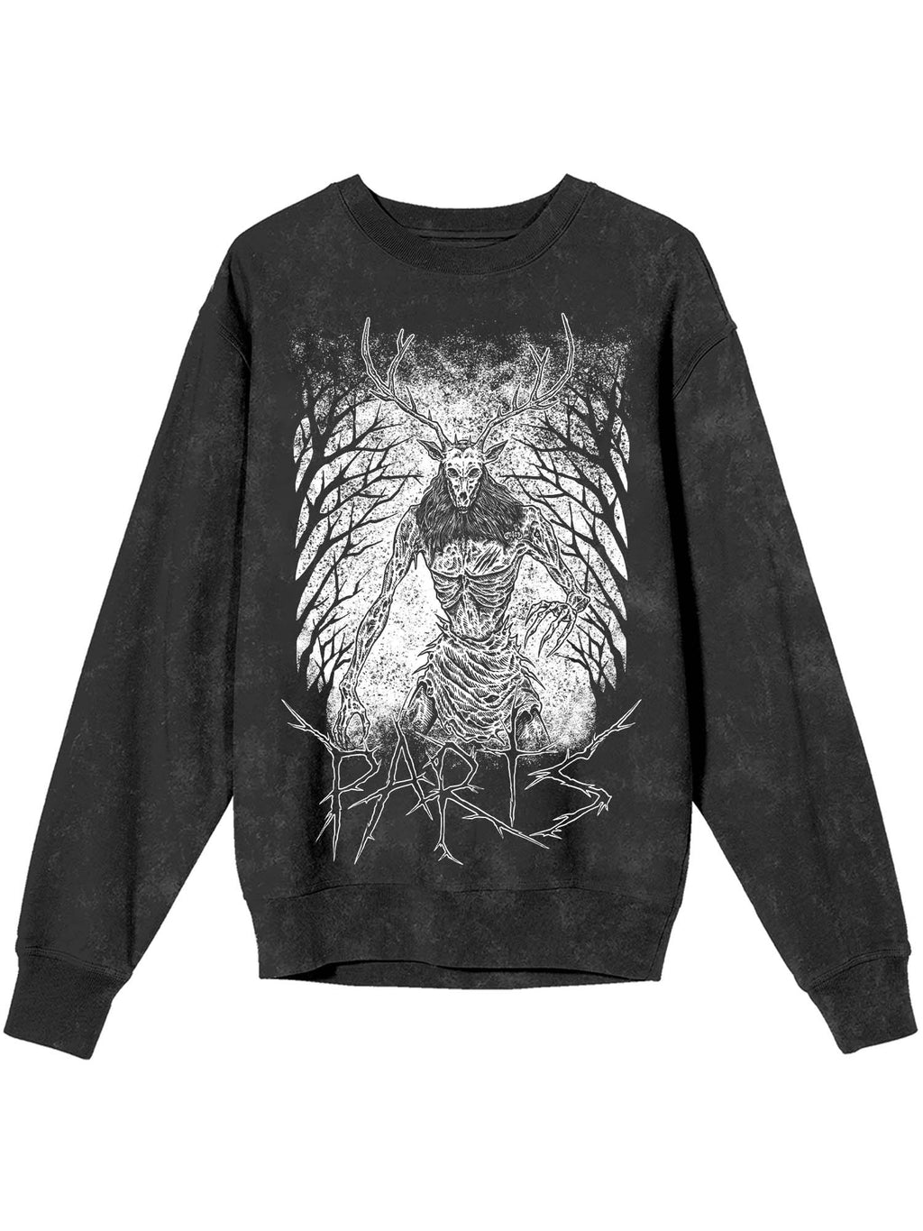 Black Baphomet Print Sweatshirt