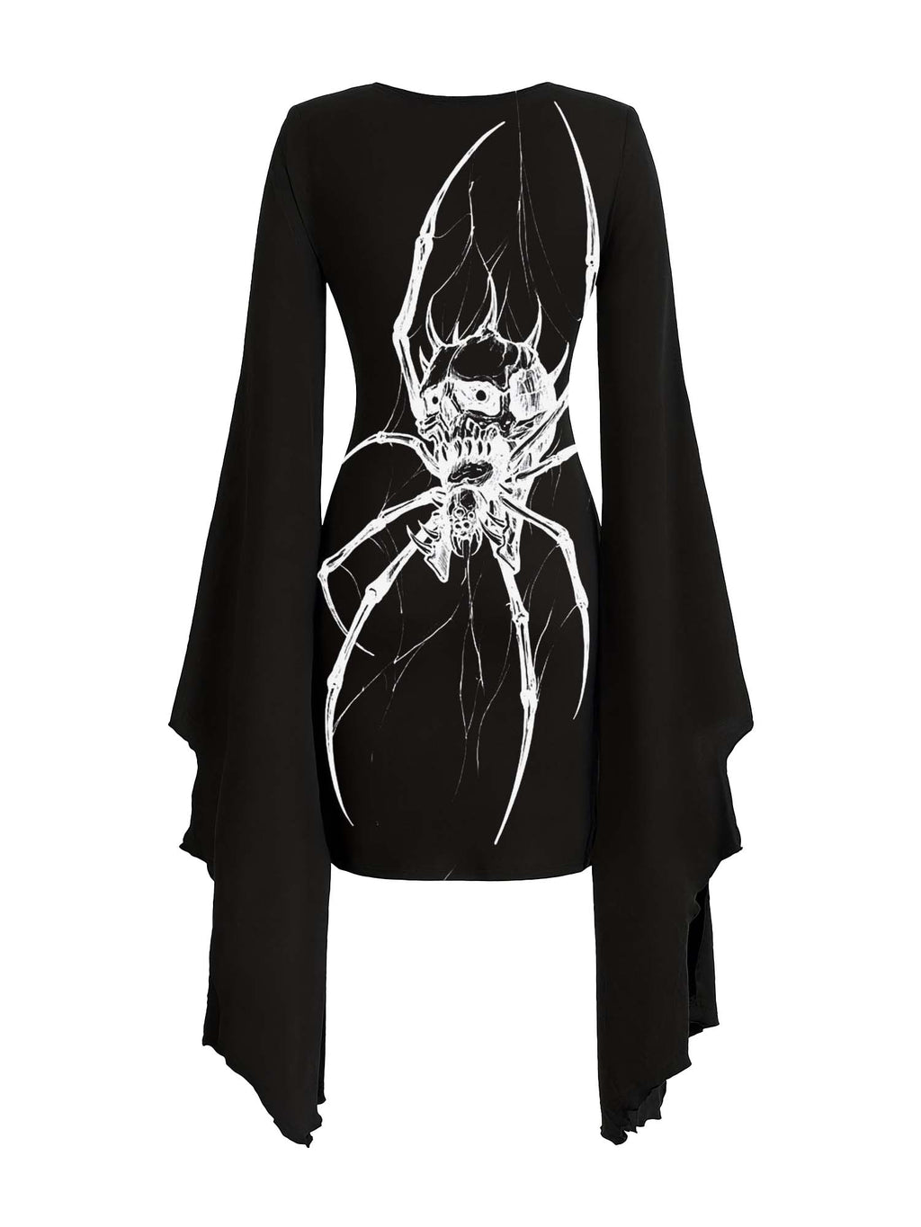 Spider Print Batwing Dress