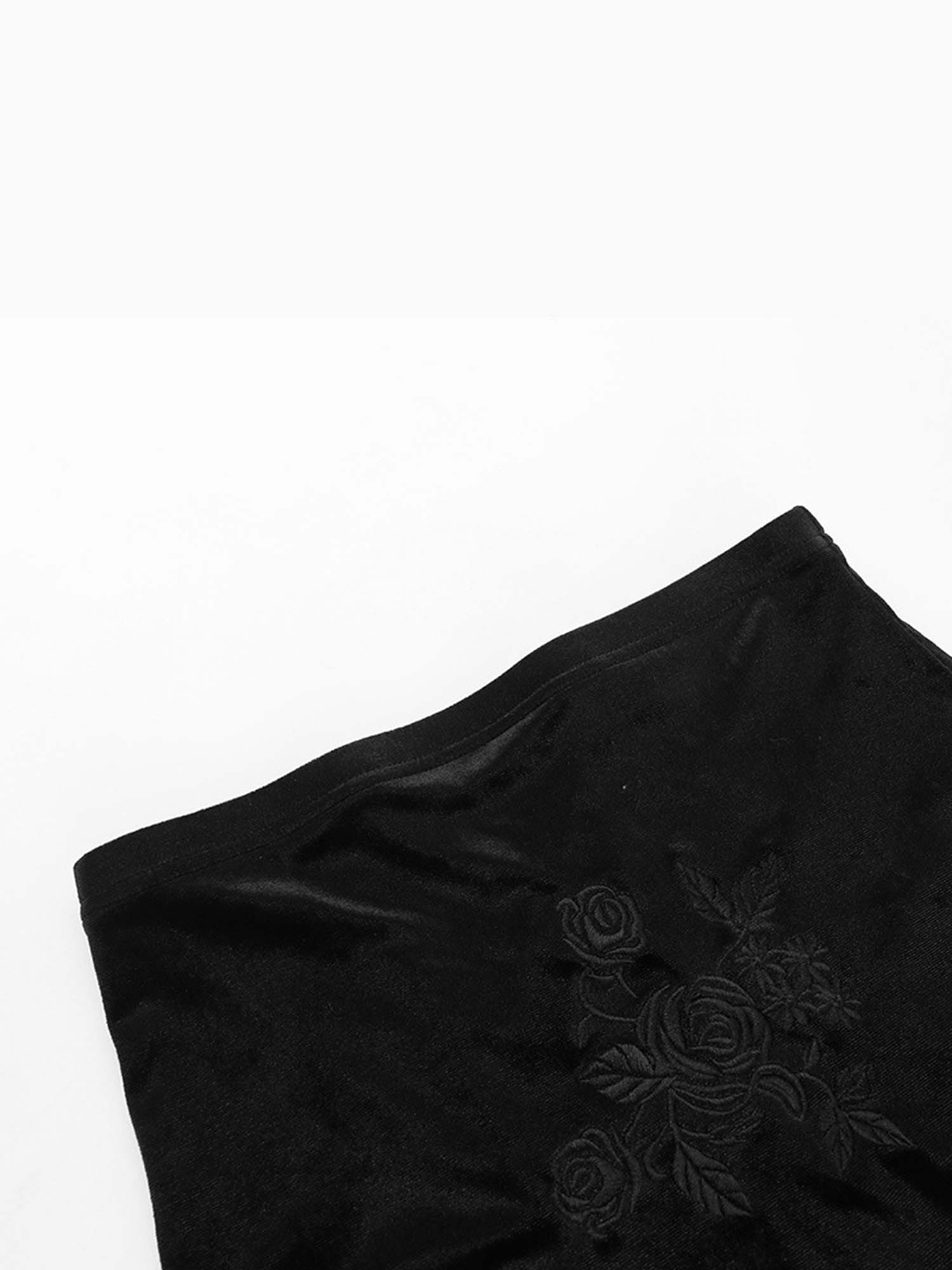 Dark Gothic Hip Fishtail Skirt