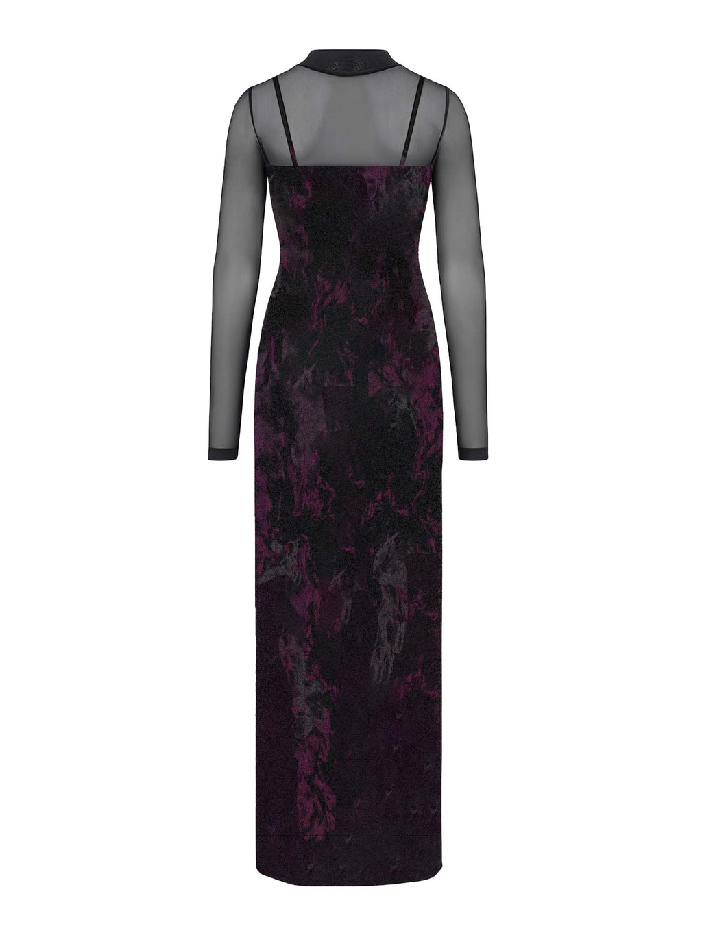 Monster Spine Print Maxi Veilbound Dress