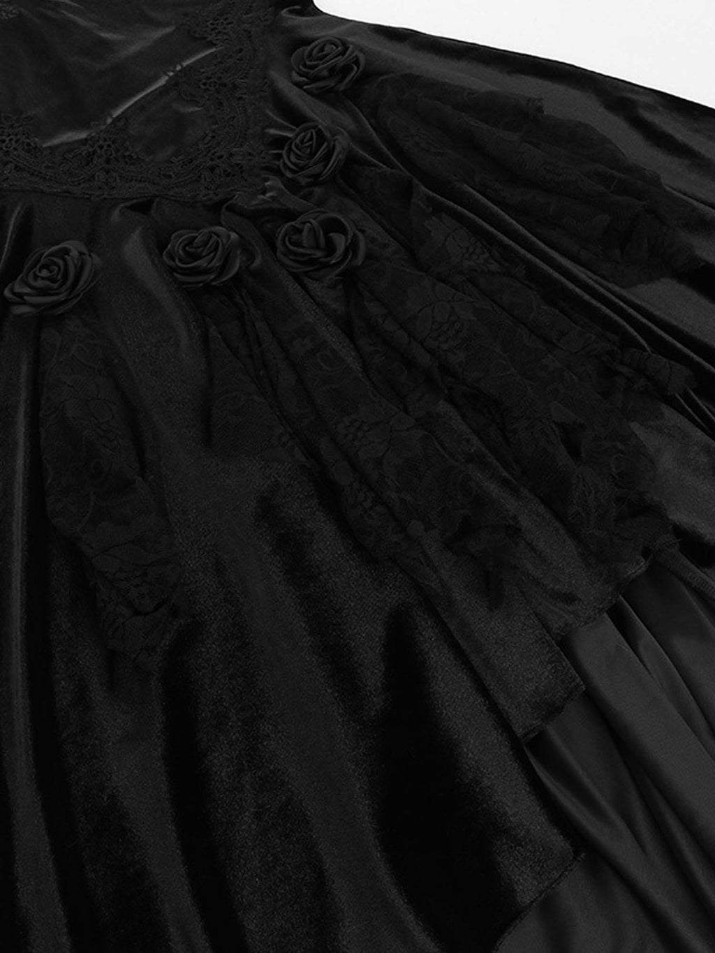 Dark Gothic Hip Fishtail Skirt