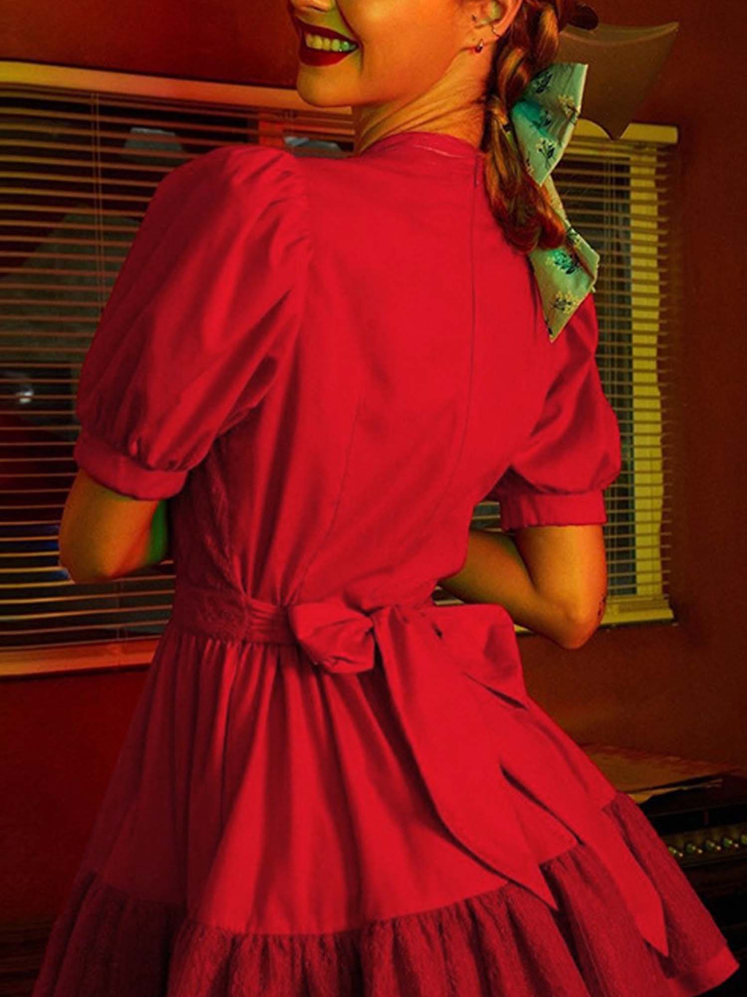 Halloween Classic Horror Character Pearl'S Red Dress