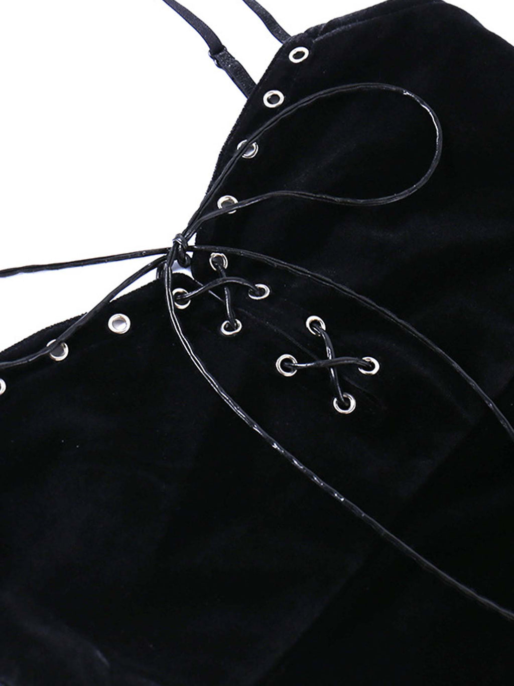 Gothic Halloween Dark Hooded Trumpet Sleeve Spider Web Dress Two-Piece Suit