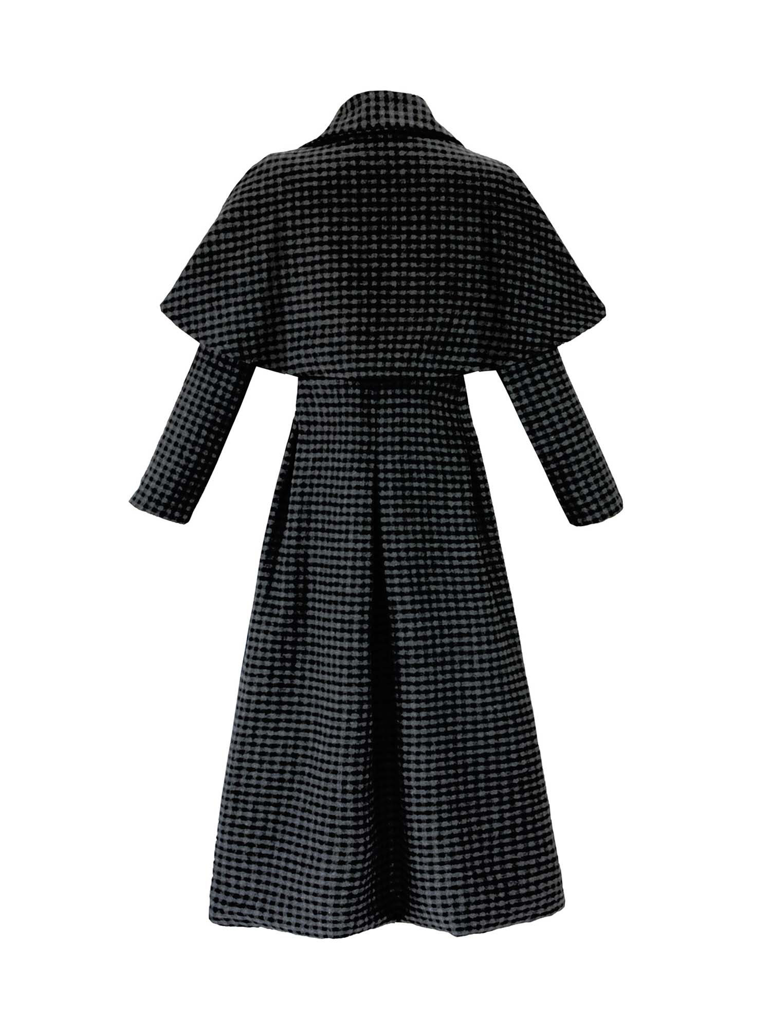 Gothic Halloween Detective Wool Coat