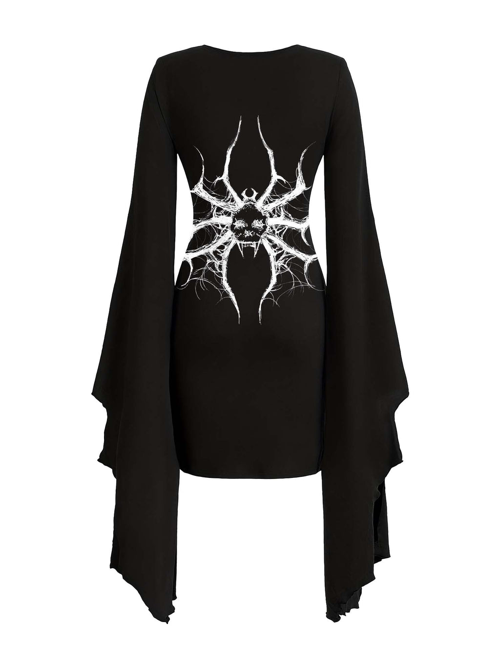 Spider Print Batwing Dress
