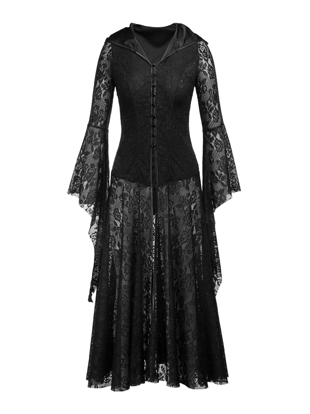 Medieval Strappy Dark Retro Gothic Dress