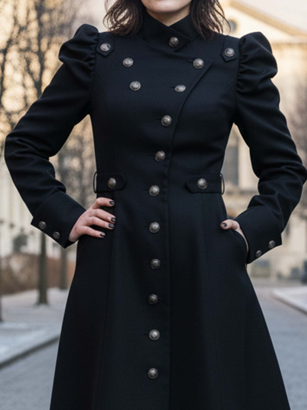 Black Winter Vintage Gothic Coat